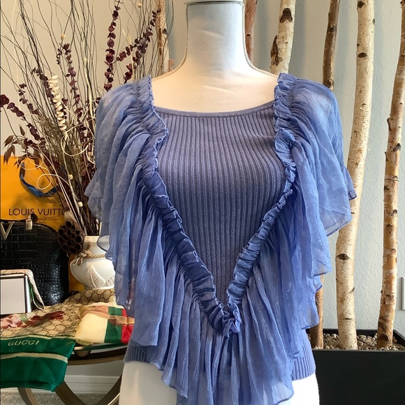 Isabella Rodriguez Tops - NWOT Isabella Rodriquez Knit Ruffle Blouse